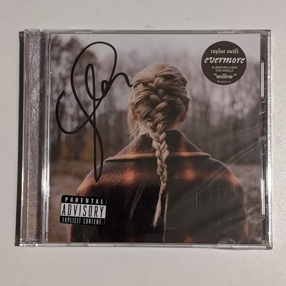 Signed Taylor Swift Evermore Album